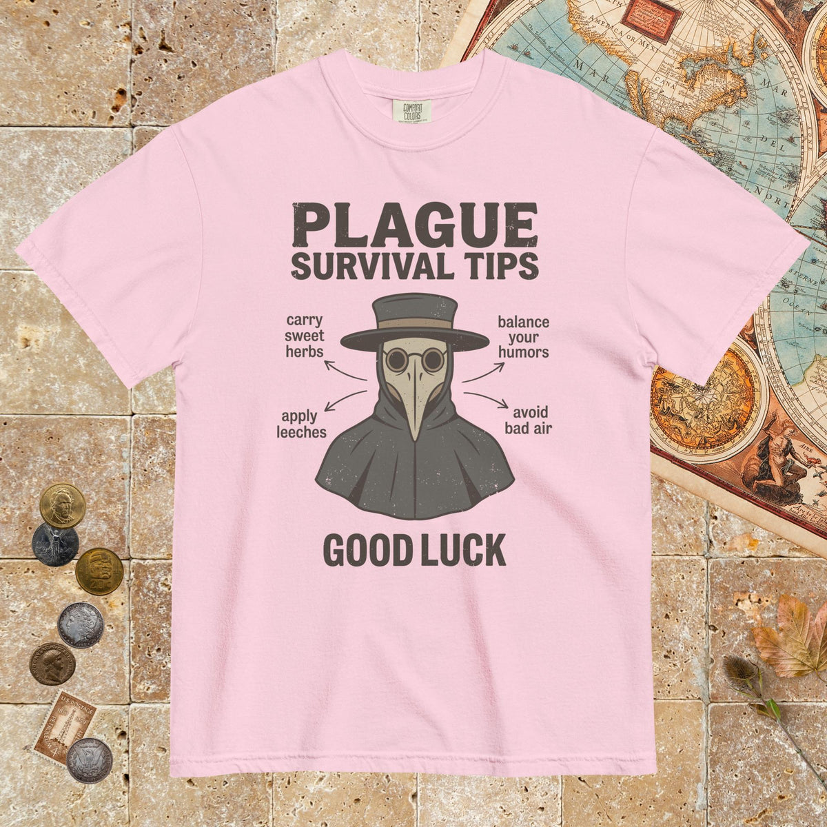 Blossom Plague Survival Tips - Premium Tee - history buff gift by HistoHead