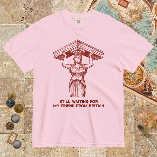 Blossom Caryatid Waiting for Her Friend - Premium Tee - history buff gift by HistoHead