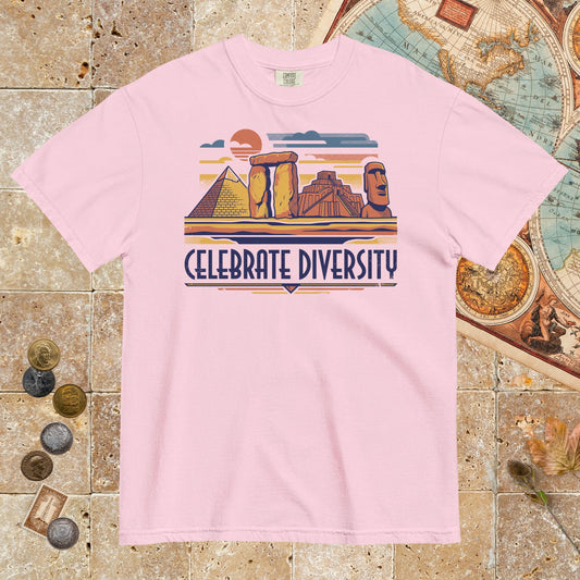 Blossom Celebrate Diversity Stone Wonders - Premium Tee - history buff gift by HistoHead
