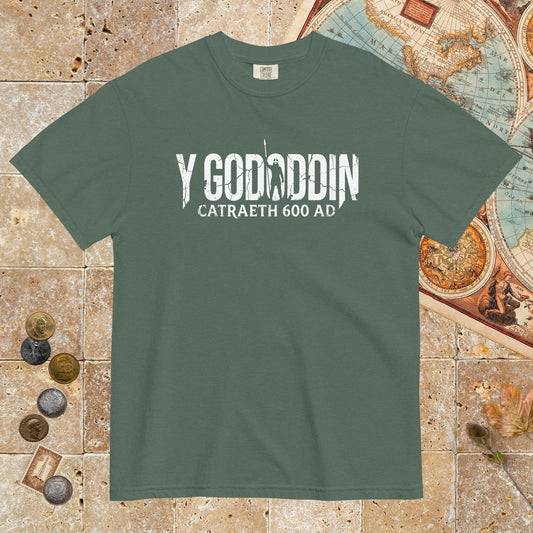 Blue Spruce Y Gododdin Catraeth 600 - Premium Tee - history buff gift by HistoHead
