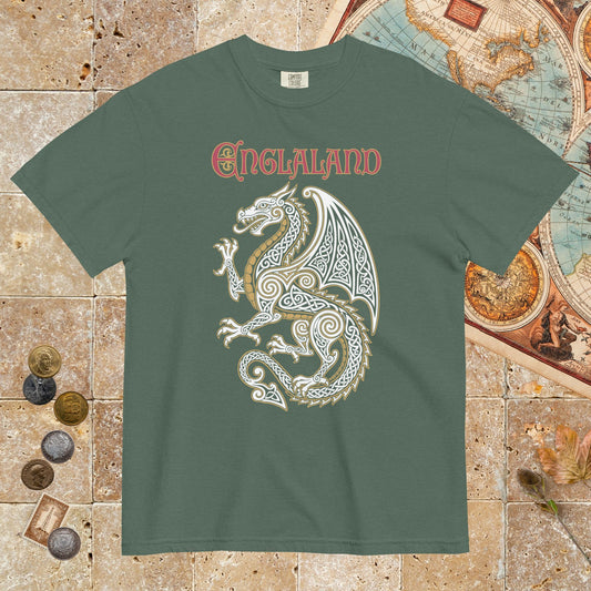 Blue Spruce Englaland Dragon - Premium Tee - history buff gift by HistoHead