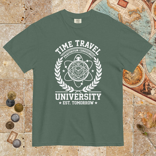 Blue Spruce Time Travel University - Premium Tee - history buff gift by HistoHead