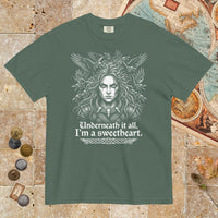 Blue Spruce The Morrigan Underneath I'm a Sweetheart - Premium Tee - history buff gift by HistoHead