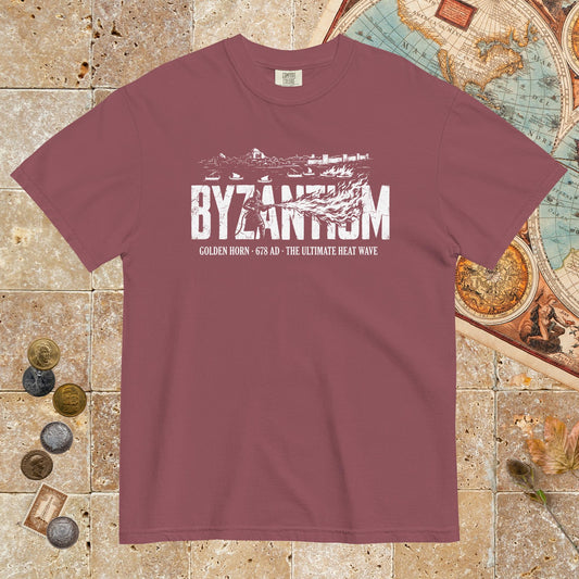 Brick Greek Fire 678 - Premium Tee - history buff gift by HistoHead