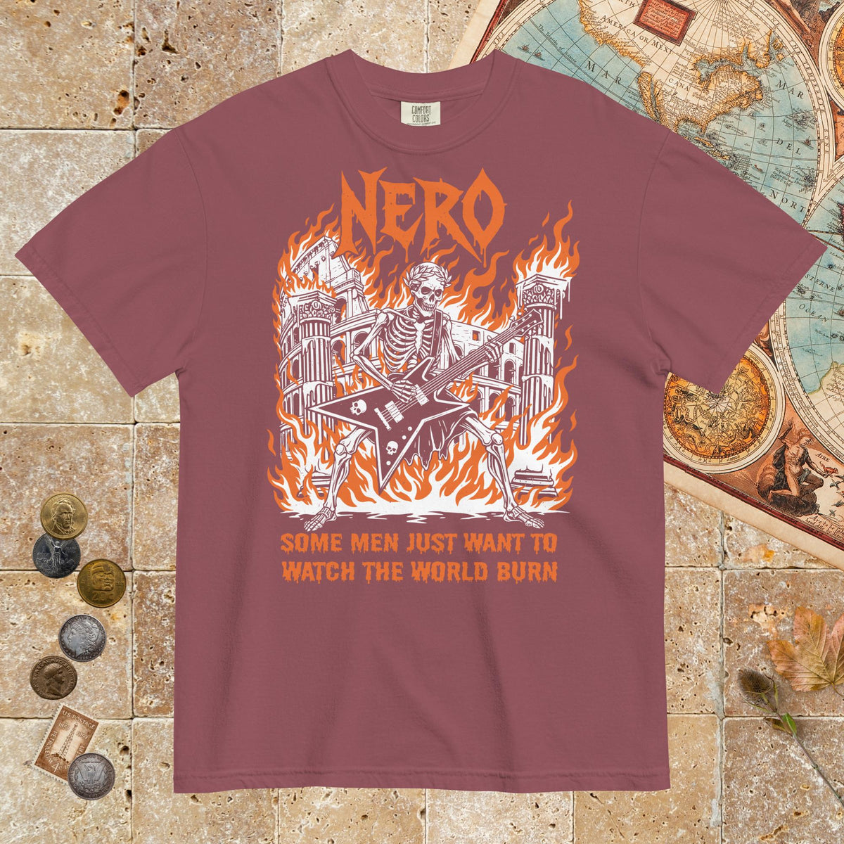 Brick Nero Watch the World Burn - Premium Tee - history buff gift by HistoHead