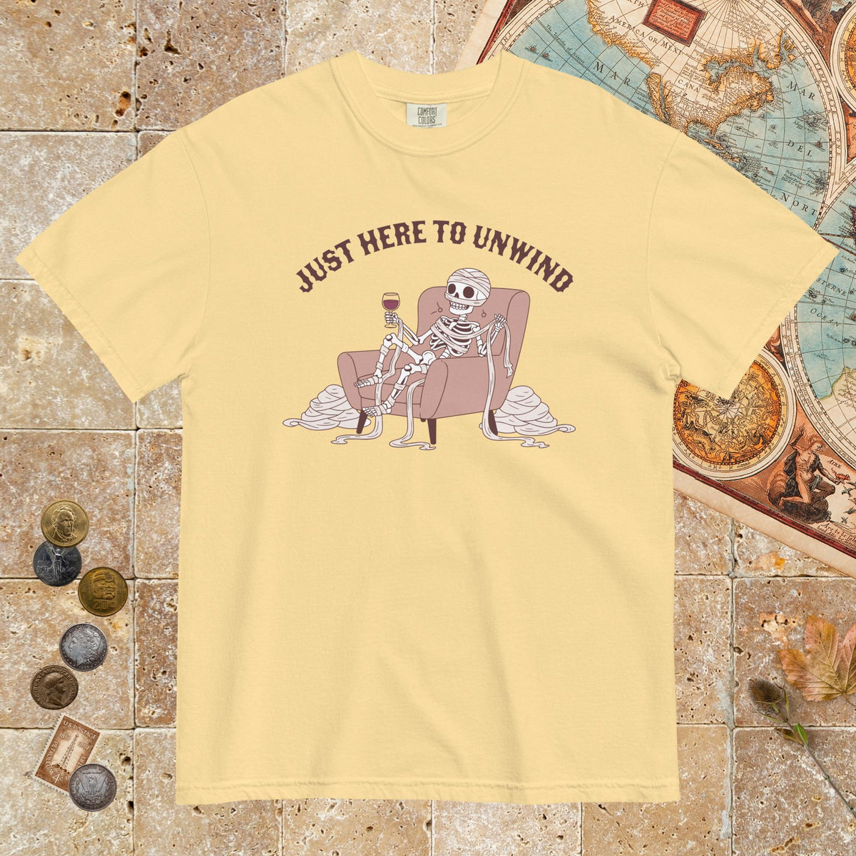 Butter Just Here to Unwind - Premium Tee - history buff gift by HistoHead