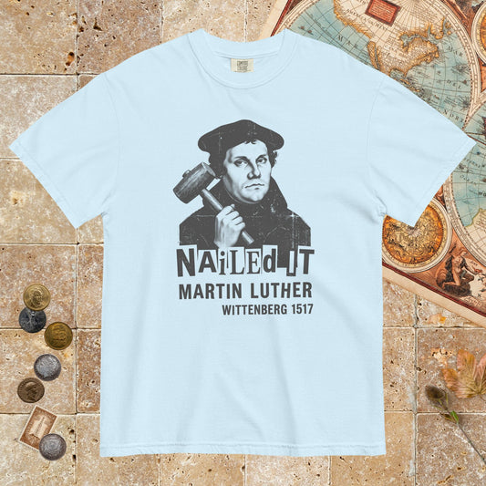 Chambray Nailed It - Premium Tee - history buff gift by HistoHead