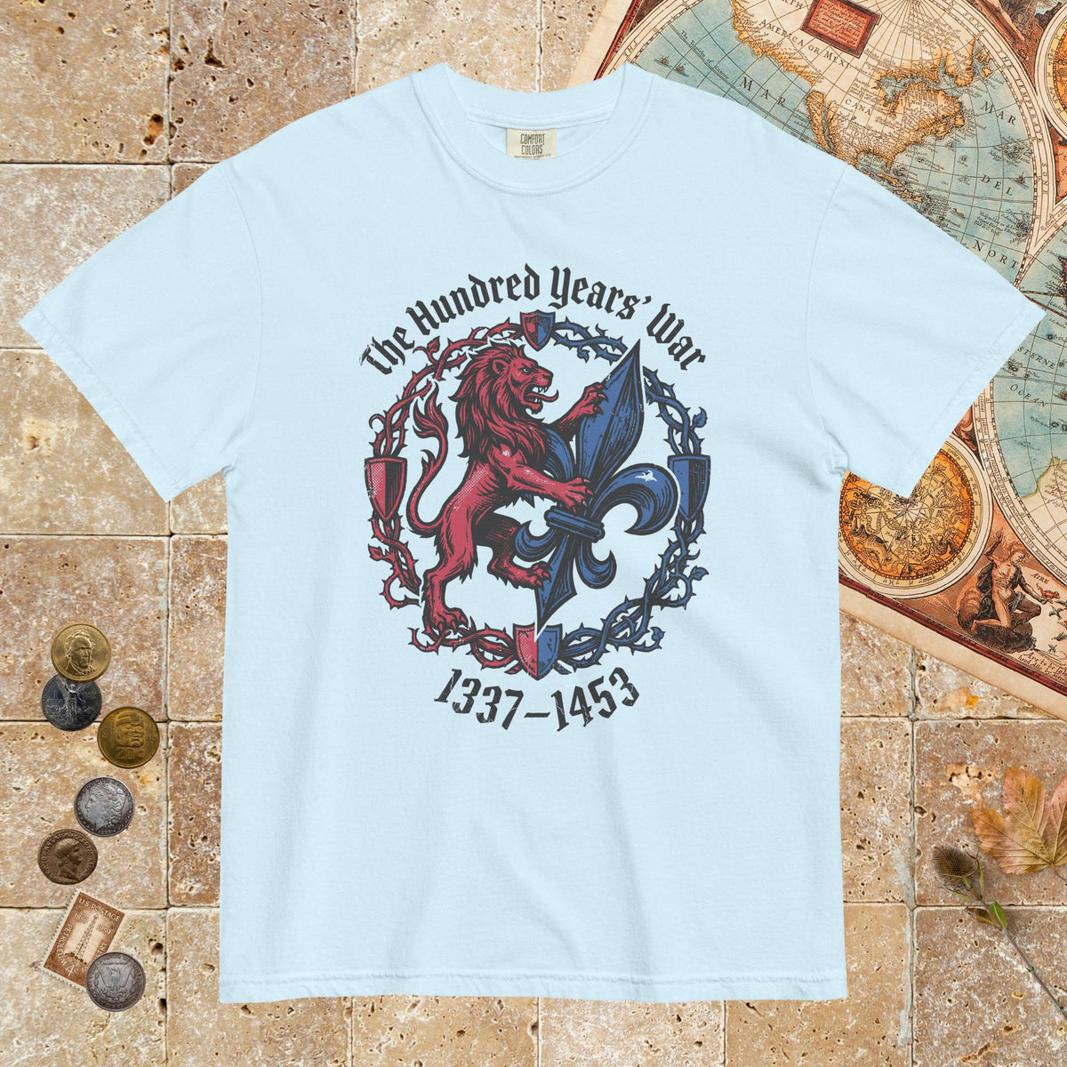 Chambray The Hundred Years' War - Premium Tee - history buff gift by HistoHead