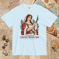 Chambray Judith of Bethulia I'm Great at Conflict Resolution - Premium Tee - history buff gift by HistoHead