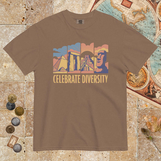 Espresso Celebrate Diversity Stone Wonders Edition - Premium Tee - history buff gift by HistoHead