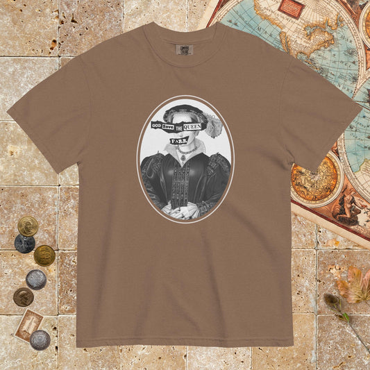 Espresso God Save the Queen Catherine Parr - Premium Tee - history buff gift by HistoHead