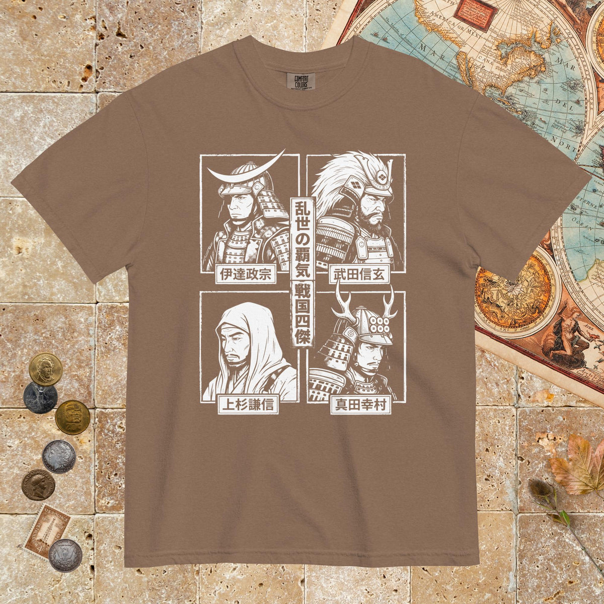 Espresso Sengoku Four Legends - Premium Tee - history buff gift by HistoHead