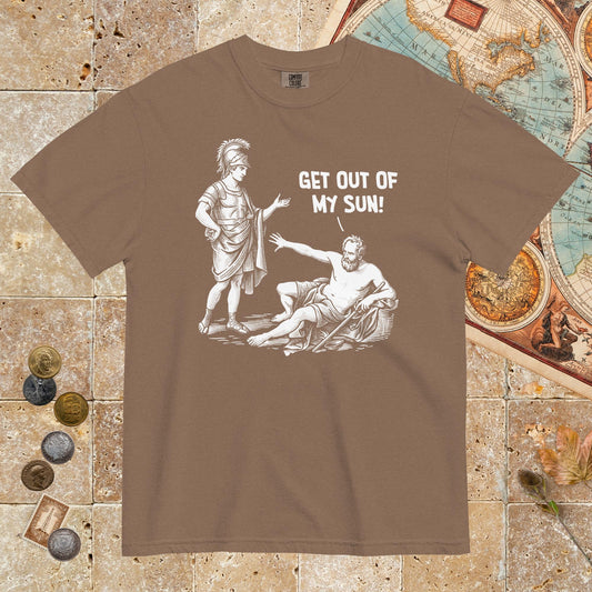 Espresso Diogenes: Get Out of My Sun - Premium Tee - history buff gift by HistoHead
