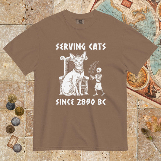 Espresso Serving Cats Since 2890 BC - Premium Tee - history buff gift by HistoHead