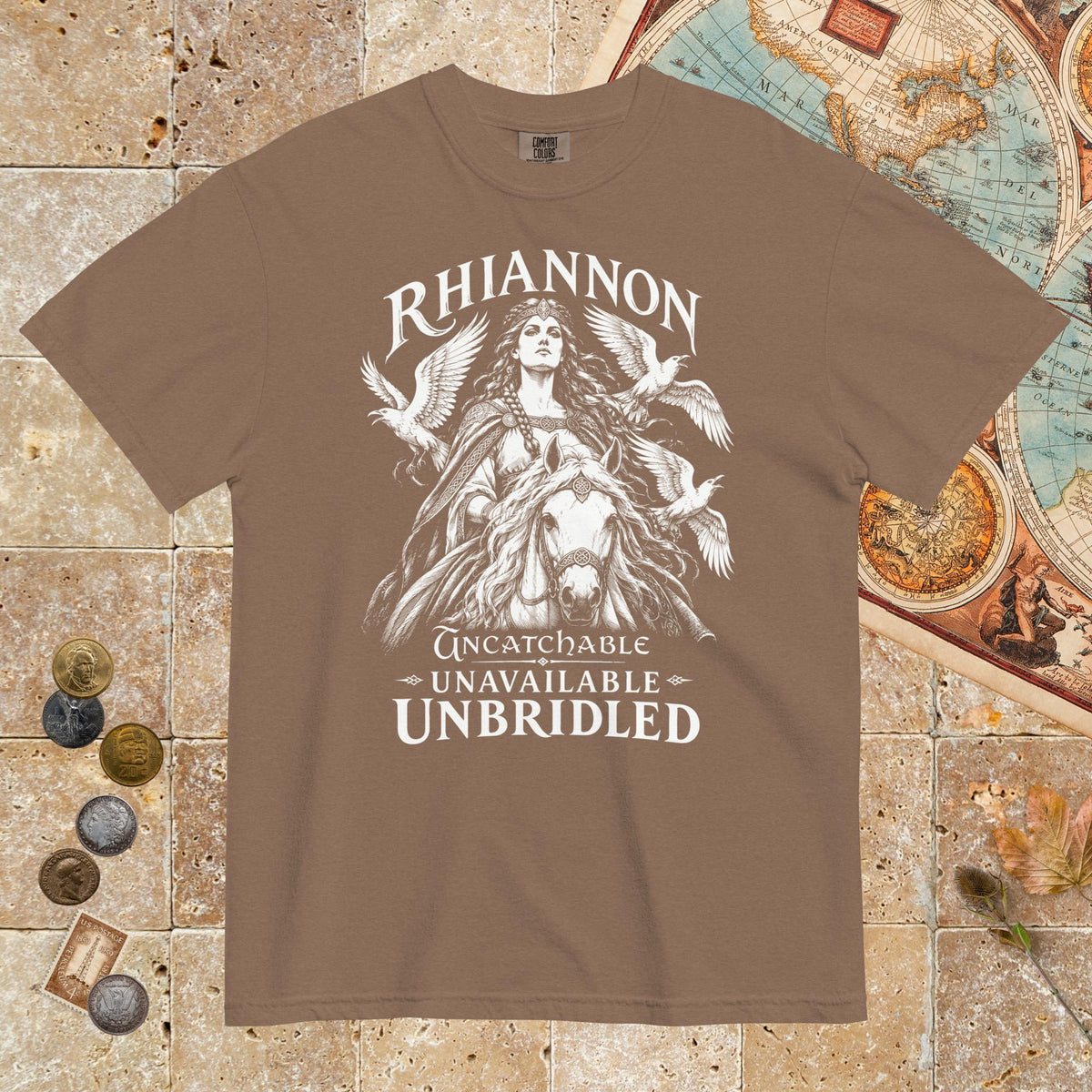 Espresso Rhiannon Uncatchable Unavailable Unbridled - Premium Tee - history buff gift by HistoHead