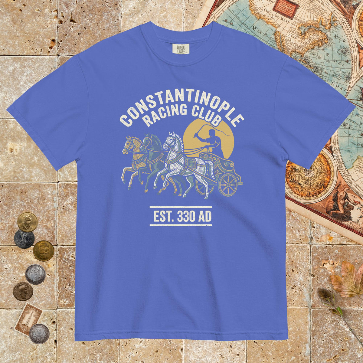 Flo Blue Constantinople Racing Club - Premium Tee - history buff gift by HistoHead