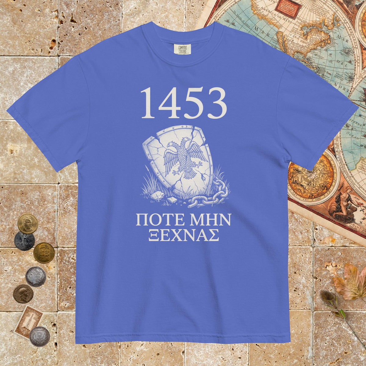 Flo Blue 1453 Never Forget - Premium Tee - history buff gift by HistoHead