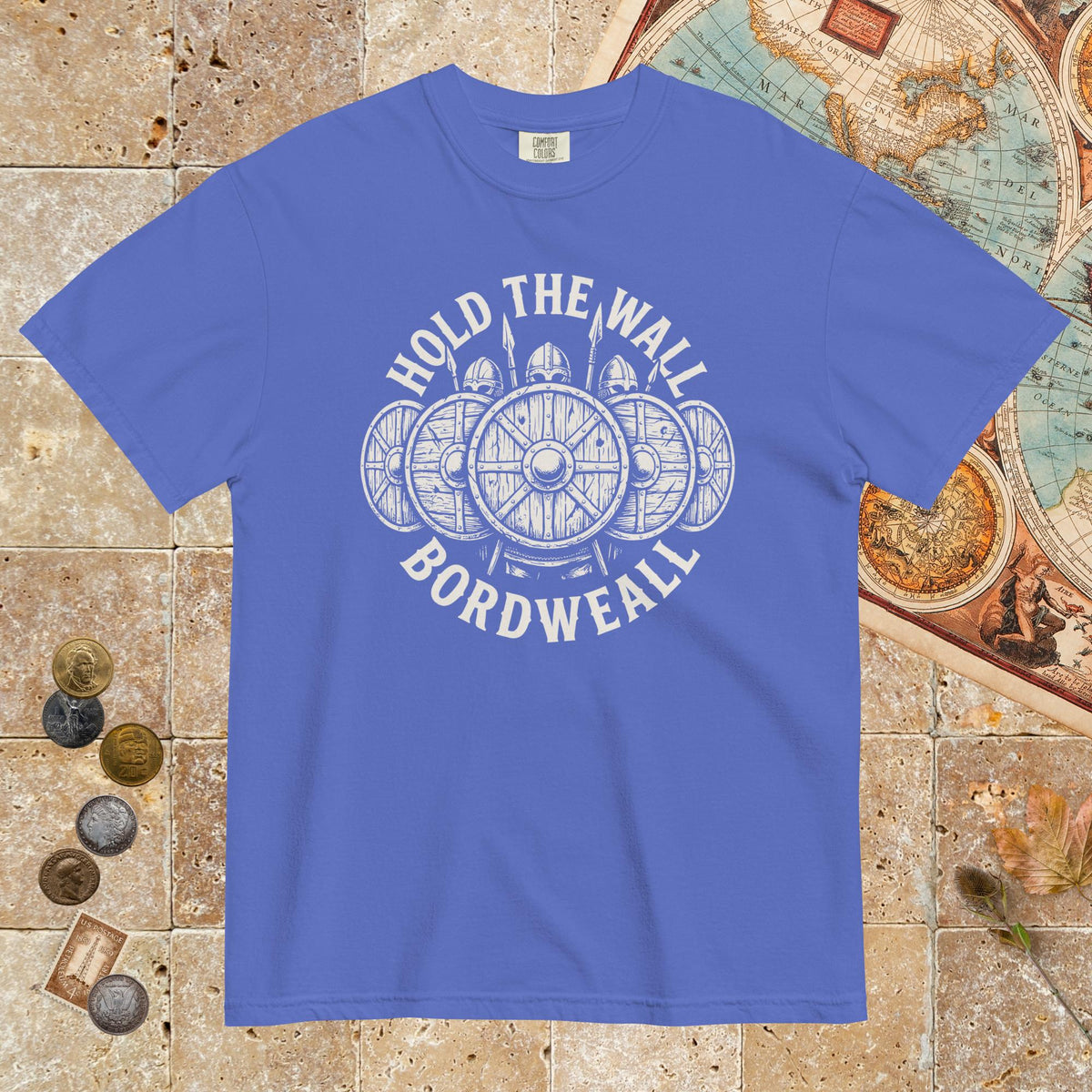 Flo Blue Hold the Wall - Premium Tee - history buff gift by HistoHead