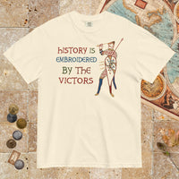 Ivory Harold Godwinson History Is Embroidered by the Victors Bayeux Tapestry - Premium Tee - history buff gift by HistoHead