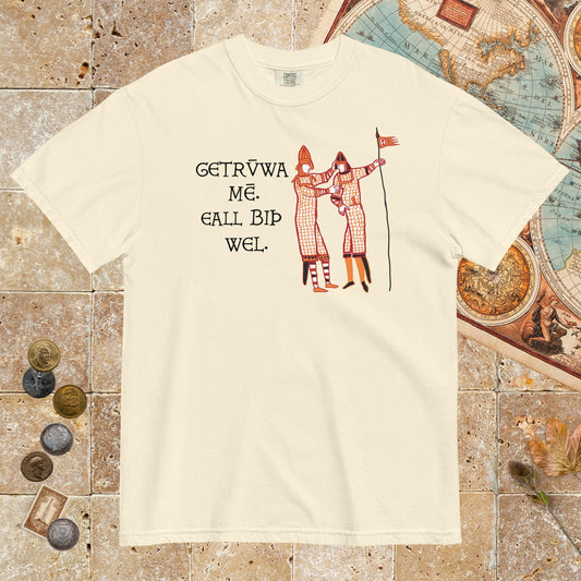 Ivory Bayeux Tapestry Trust Me Everything Will Be Fine Old English - Premium Tee - history buff gift by HistoHead