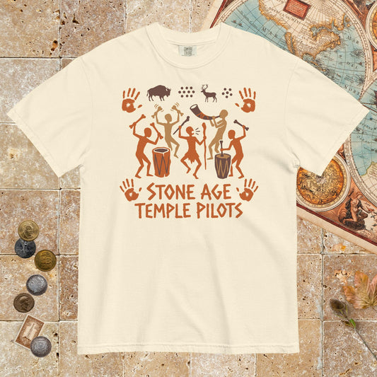 Ivory Stone Age Temple Pilots - Premium Tee - history buff gift by HistoHead