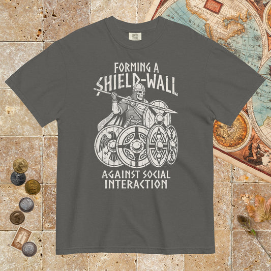 Pepper Shieldwall Against Social Interaction - Premium Tee - history buff gift by HistoHead