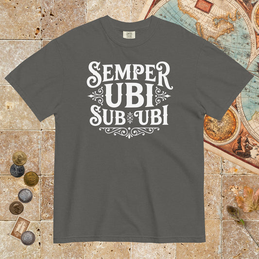 Pepper Latin Pun Semper Ubi Sub Ubi - Premium Tee - history buff gift by HistoHead