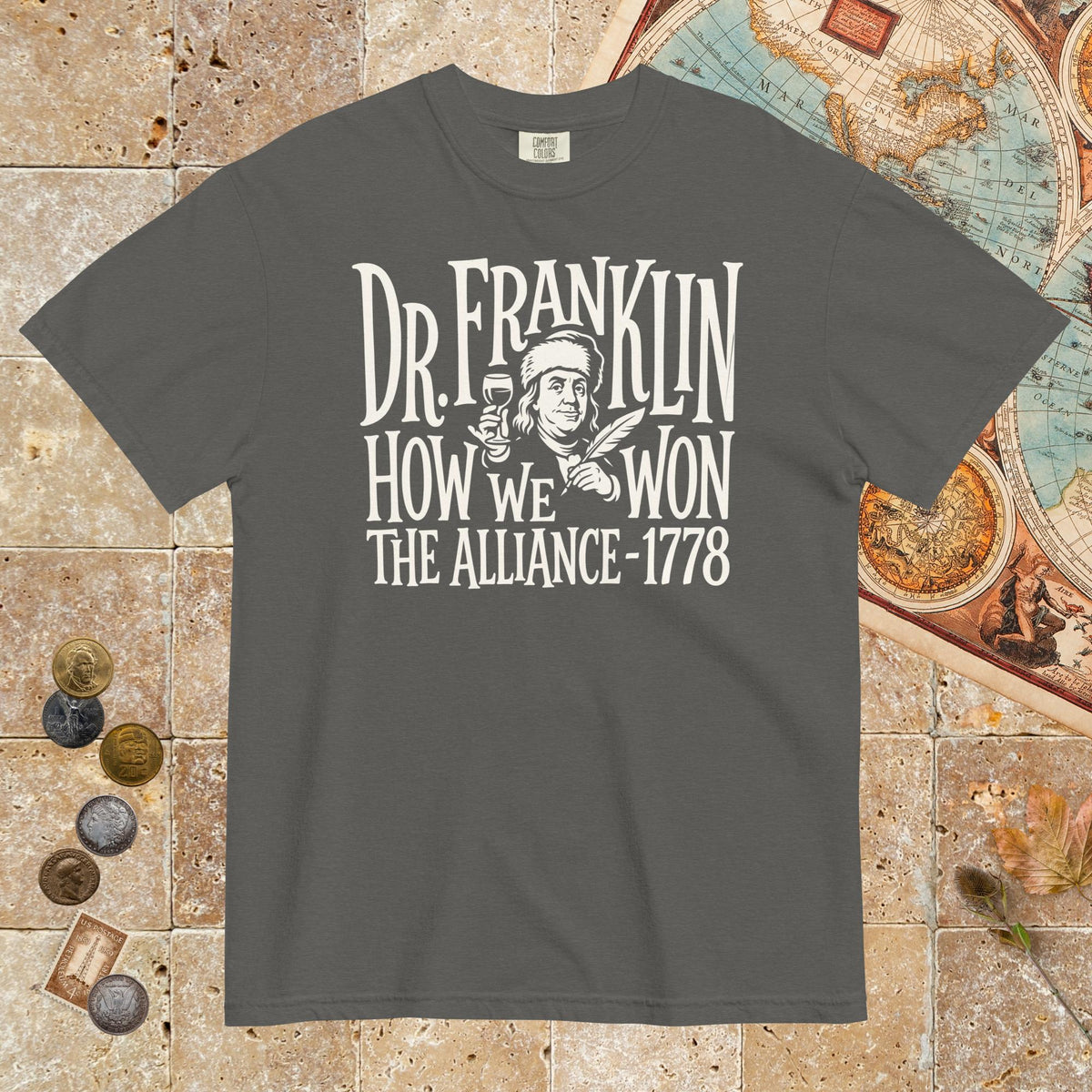 Pepper Dr. Franklin How We Won the Alliance - Premium Tee - history buff gift by HistoHead