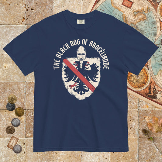 True Navy Du Guesclin The Black Dog of Brocéliande - Premium Tee - history buff gift by HistoHead