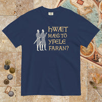 True Navy What Could Possibly Go Wrong in Old English - Premium Tee - history buff gift by HistoHead