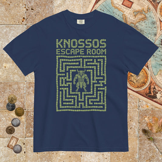 True Navy Knossos Escape Room - Premium Tee - history buff gift by HistoHead