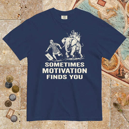 True Navy Motivation Finds You War Elephant Edition - Premium Tee - history buff gift by HistoHead