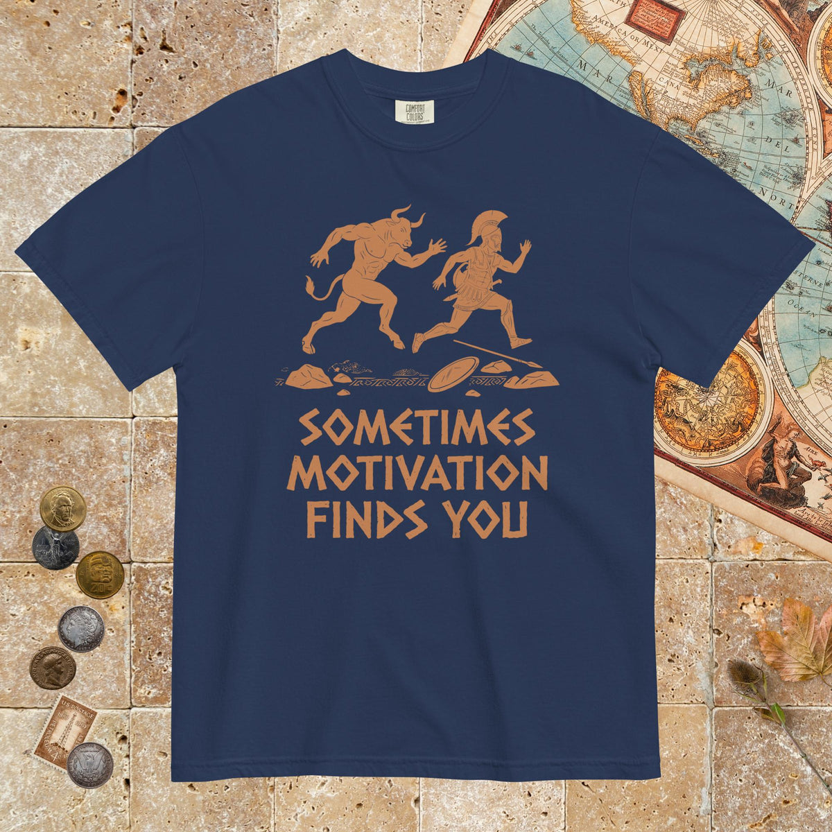 True Navy Motivation Finds You Minotaur Edition - Premium Tee - history buff gift by HistoHead