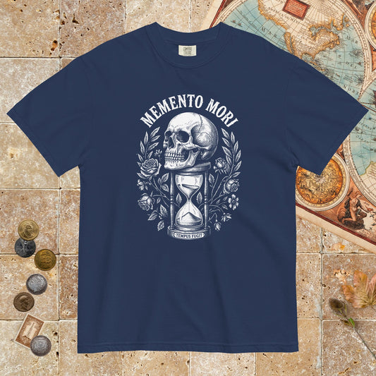 True Navy Memento Mori Tempus Fugit - Premium Tee - history buff gift by HistoHead