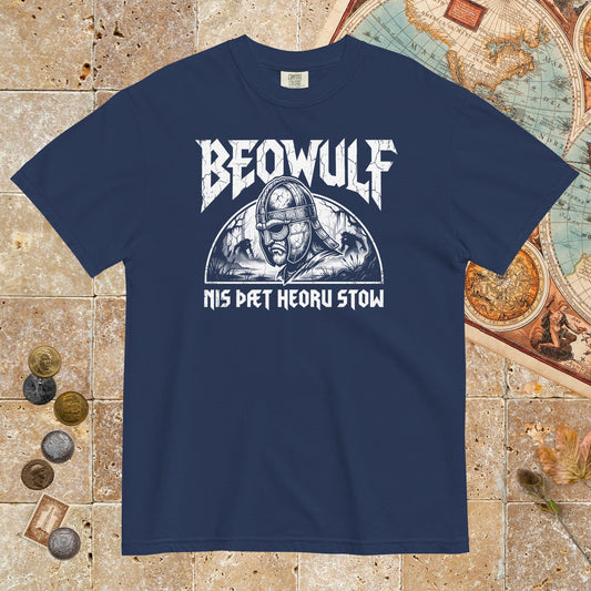 True Navy Beowulf That Is No Pleasant Place Old English - Premium Tee - history buff gift by HistoHead