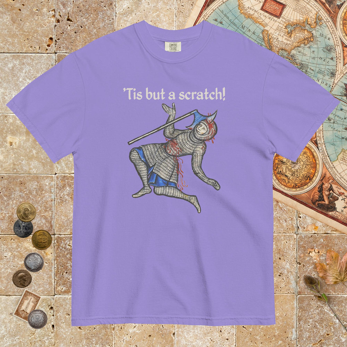Violet Tis But A Scratch - Premium Tee - history buff gift by HistoHead
