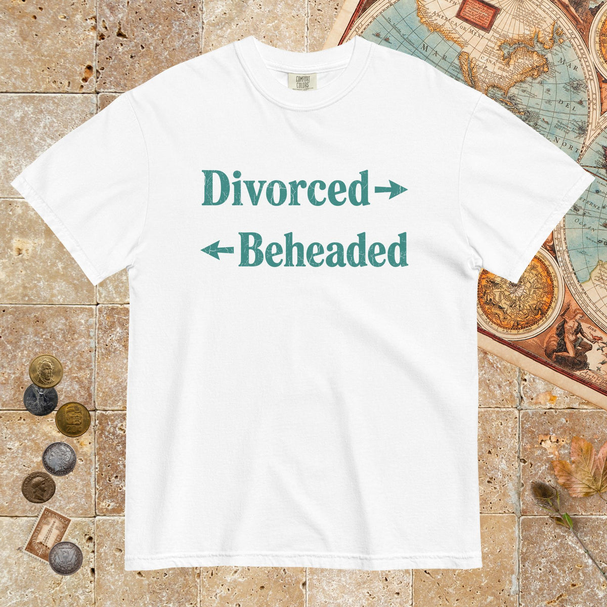 White Divorced and Beheaded - Premium Tee - history buff gift by HistoHead
