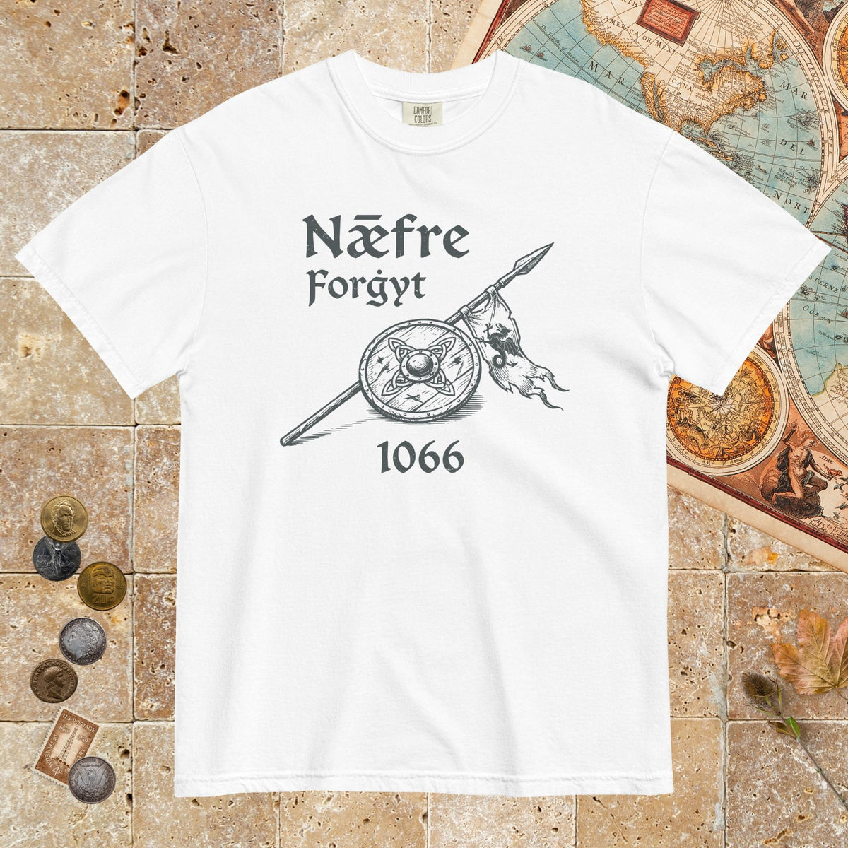 White Never Forget 1066 - Premium Tee - history buff gift by HistoHead