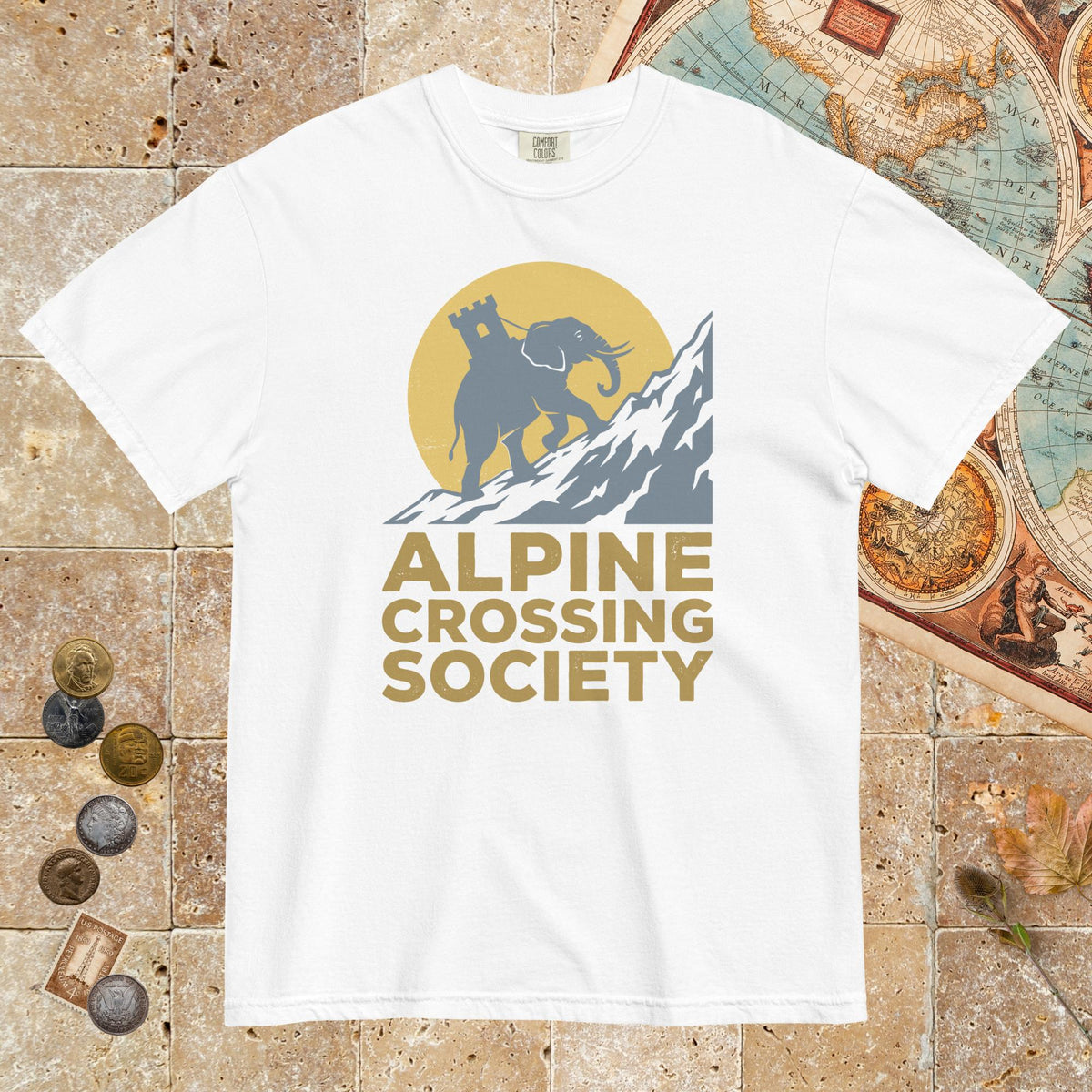 White Alpine Crossing Society - Premium Tee - history buff gift by HistoHead