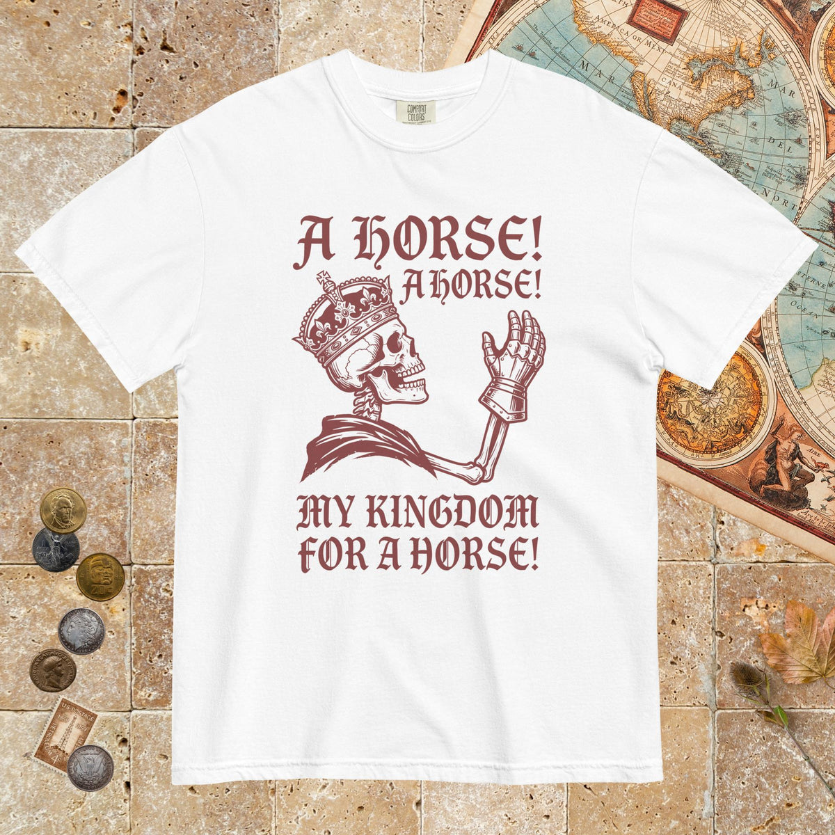 White My Kingdom for a Horse - Premium Tee - history buff gift by HistoHead