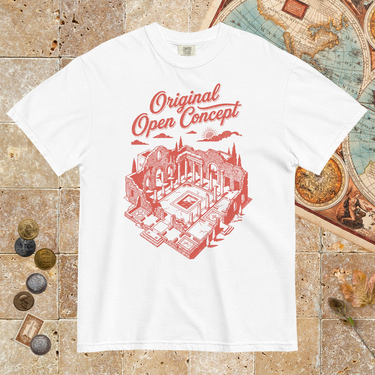White Original Open Concept - Premium Tee - history buff gift by HistoHead