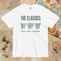 White The Classics Doric Ionic Corinthian - Premium Tee - history buff gift by HistoHead