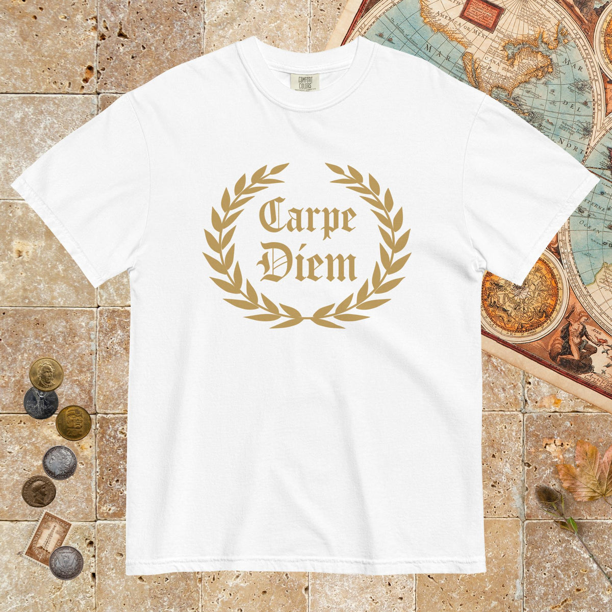 White Carpe Diem - Premium Tee - history buff gift by HistoHead