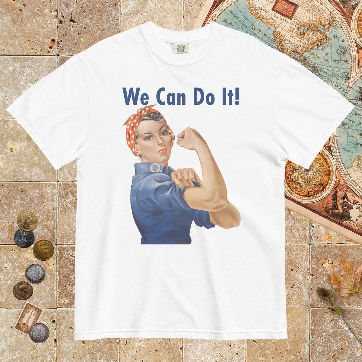 White Rosie We Can Do It - Premium Tee - history buff gift by HistoHead