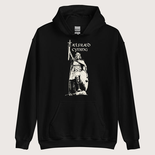 Black Alfred the Great Hoodie - history buff gift by HistoHead