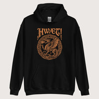 Black Hwaet Dragon Hoodie - history buff gift by HistoHead