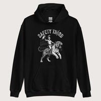 Black Gladiator Safety Third Hoodie - history buff gift by HistoHead