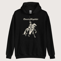 Black Owain Glyndŵr Statue Hoodie - history buff gift by HistoHead