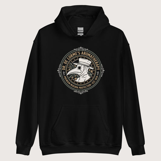 Black Dr. De Lorme's Aromatherapy Hoodie - history buff gift by HistoHead