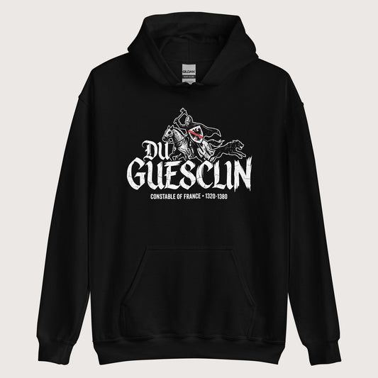 Black Du Guesclin Hoodie - history buff gift by HistoHead